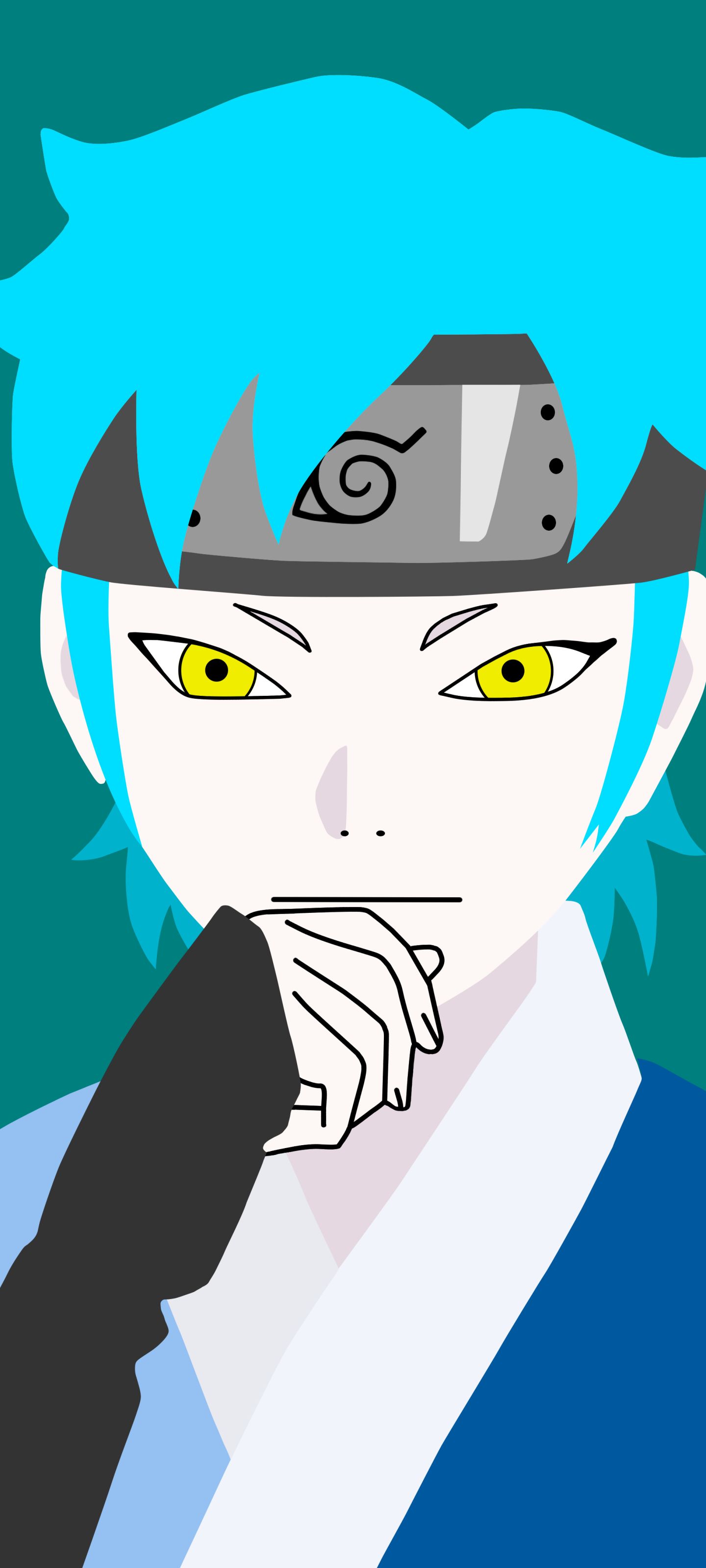 Handy-Wallpaper Naruto, Gelbe Augen, Blaue Haare, Animes, Mitsuki (Naruto), Boruto, Boruto: Naruto Nächste Generation kostenlos herunterladen.