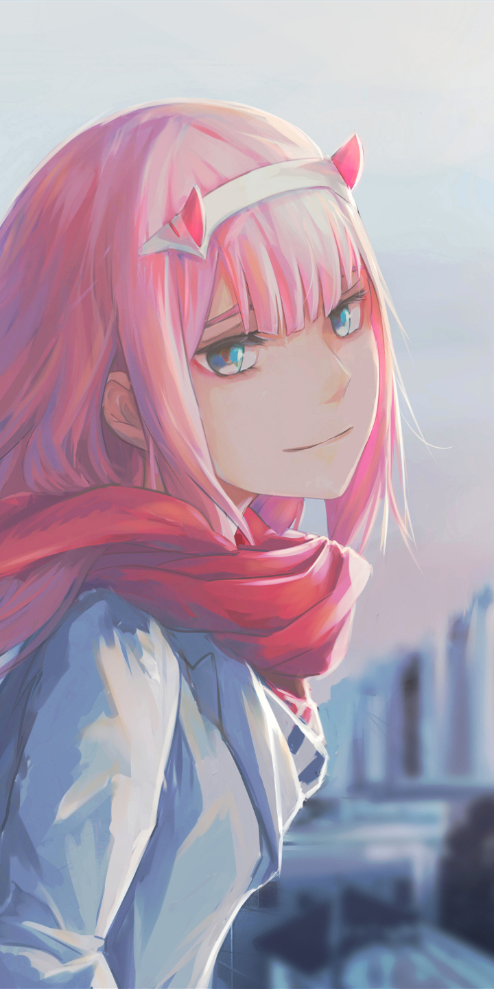 Handy-Wallpaper Animes, Darling In The Franxx, Zero Two (Liebling Im Franxx) kostenlos herunterladen.