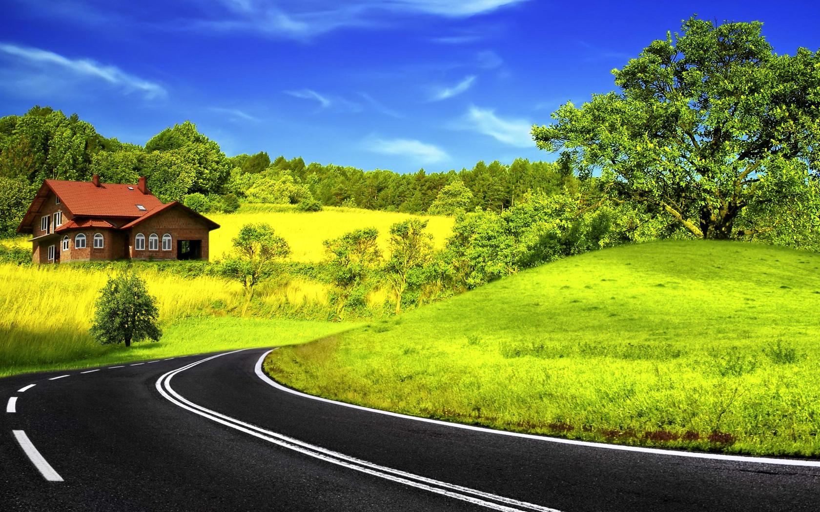 Free download wallpaper Road, Man Made on your PC desktop