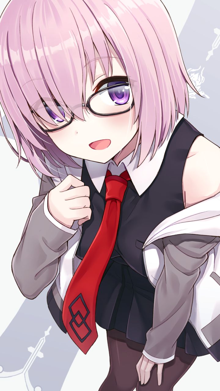 Download mobile wallpaper Anime, Pink Hair, Short Hair, Purple Eyes, Fate/grand Order, Mashu Kyrielight, Fate Series for free.