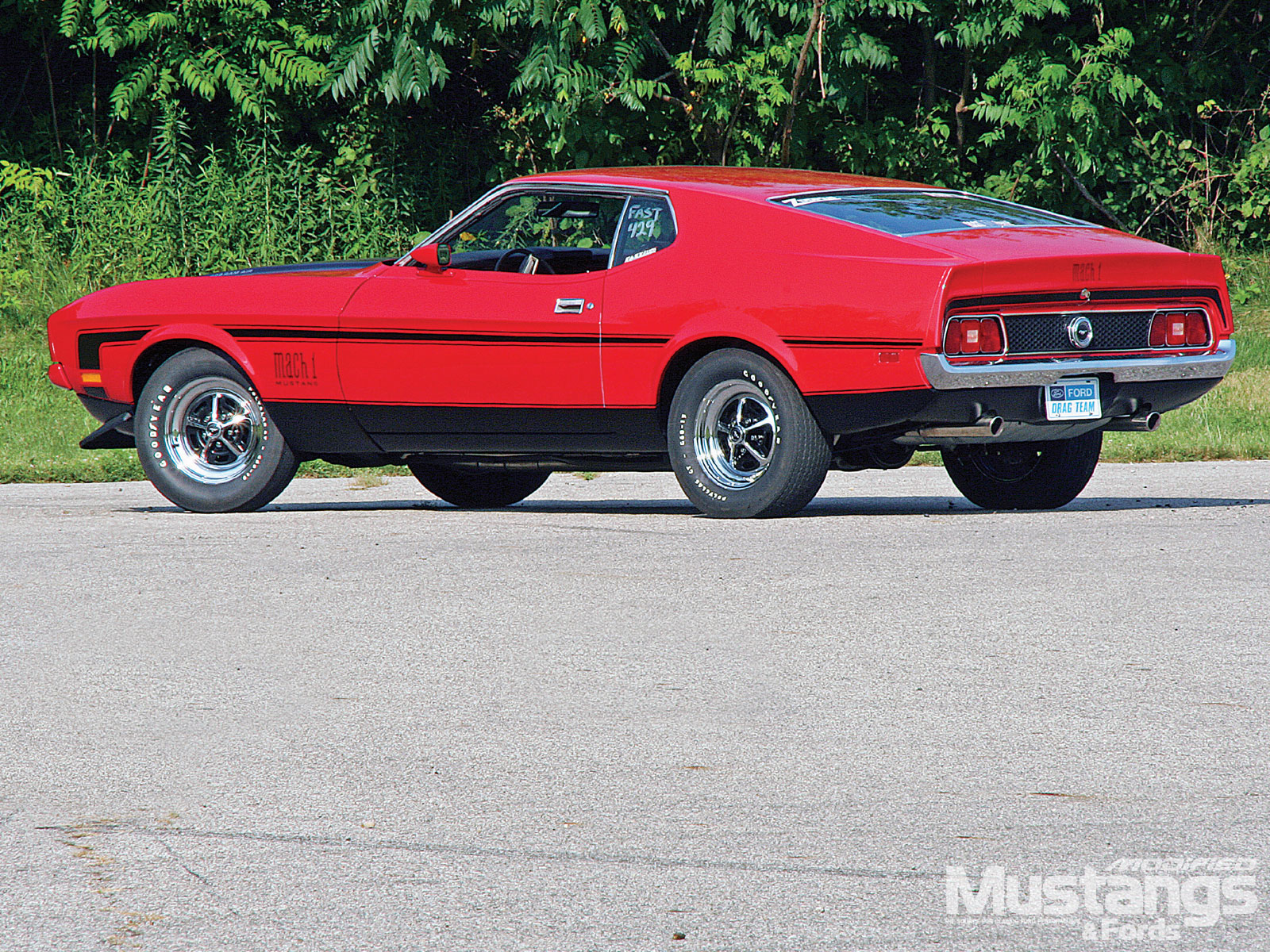 Download mobile wallpaper Ford Mustang Mach 1, Fastback, Muscle Car, Ford, Vehicles for free.