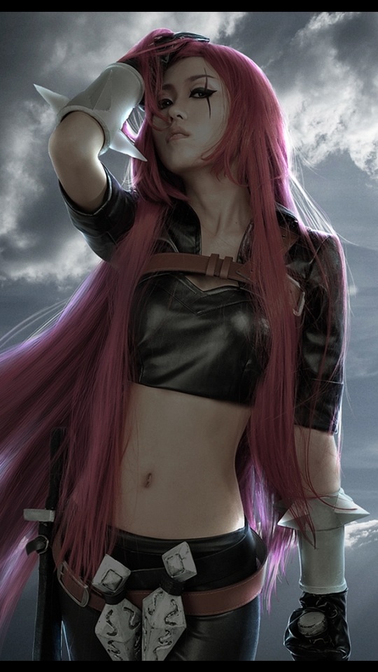 Download mobile wallpaper Women, Cosplay, Katarina (League Of Legends) for free.