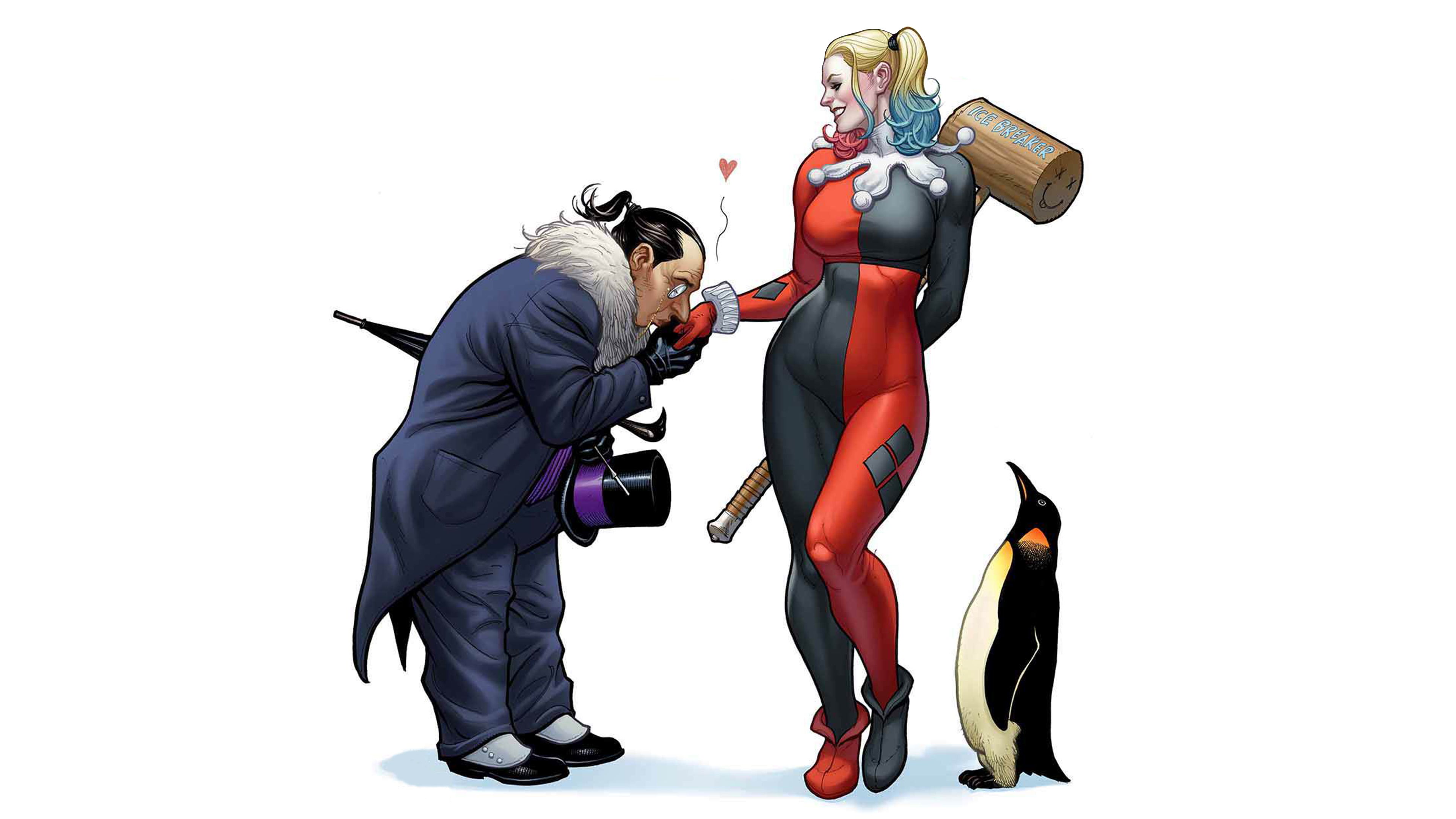 Descarga gratuita de fondo de pantalla para móvil de Historietas, Harley Quinn, Dc Comics, Pingüino (Dc Comics).