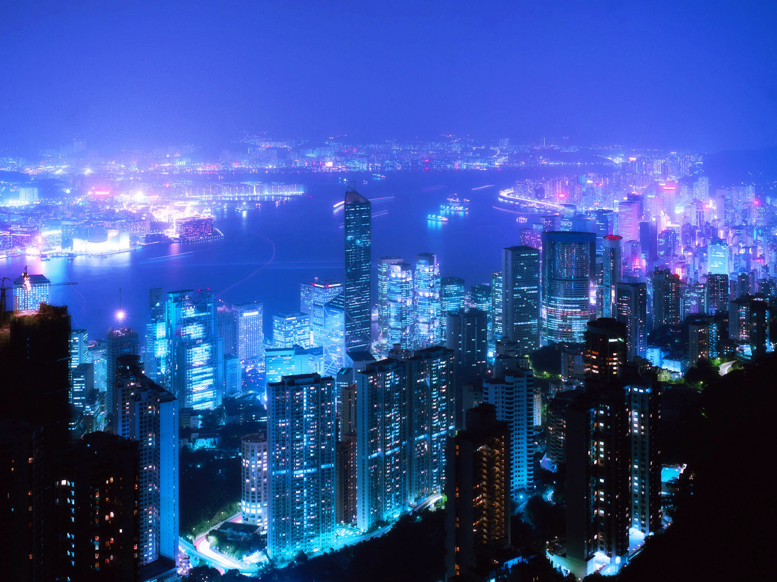 無料モバイル壁紙都市, 香港, マンメイドをダウンロードします。