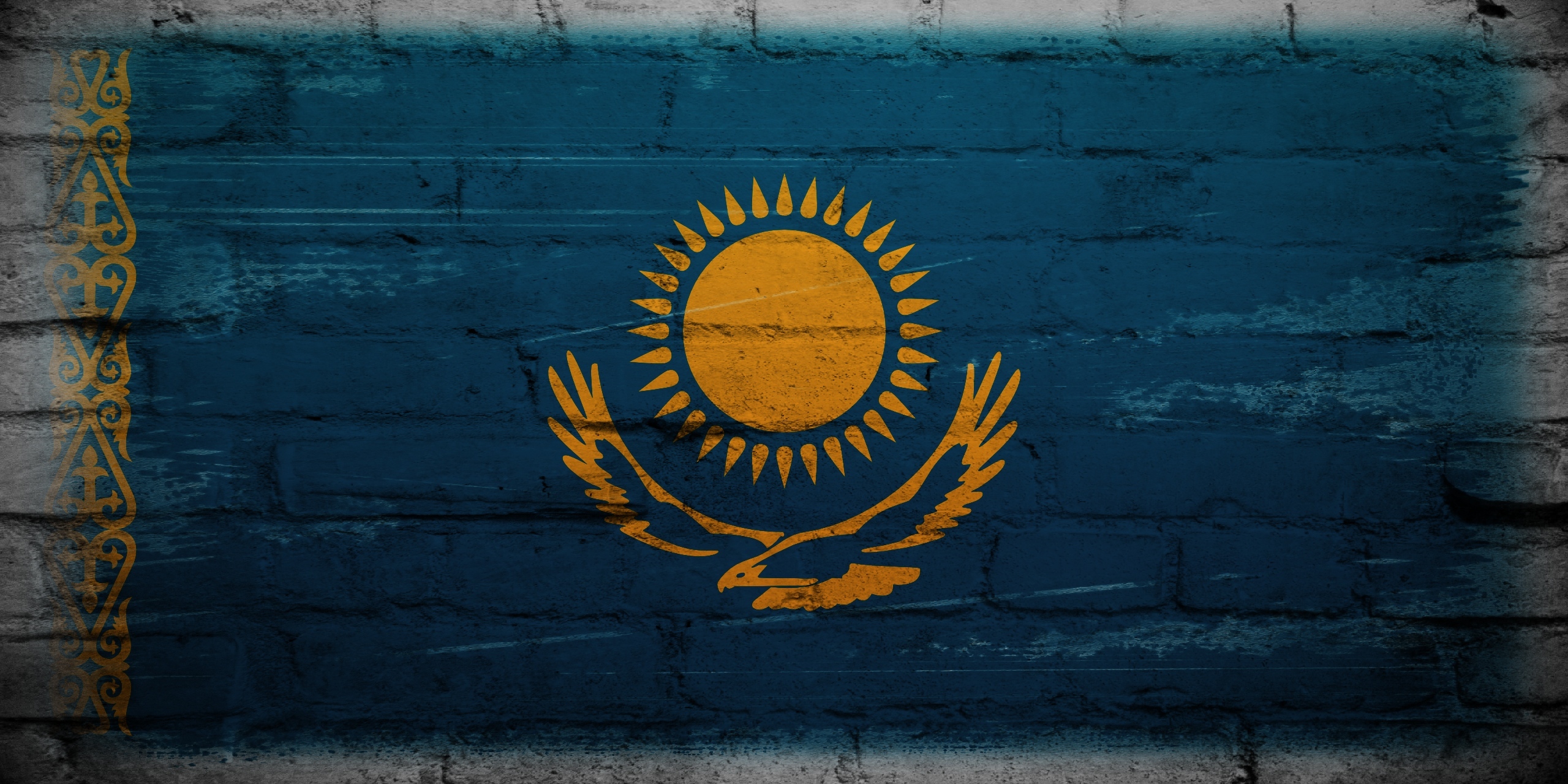 296693壁紙のダウンロードその他, カザフスタンの国旗, フラグ-スクリーンセーバーと写真を無料で
