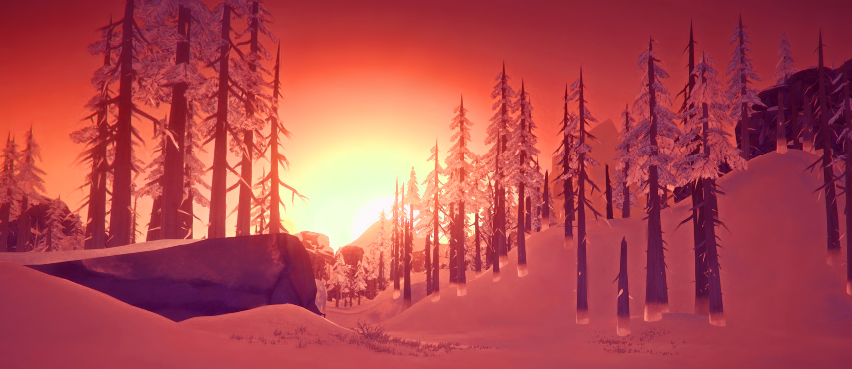 Laden Sie das Winter, Schnee, Holz, Wald, Computerspiele, The Long Dark-Bild kostenlos auf Ihren PC-Desktop herunter