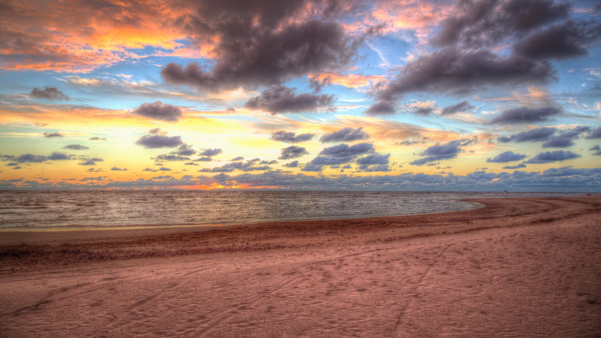 Free download wallpaper Sky, Beach, Horizon, Ocean, Earth on your PC desktop