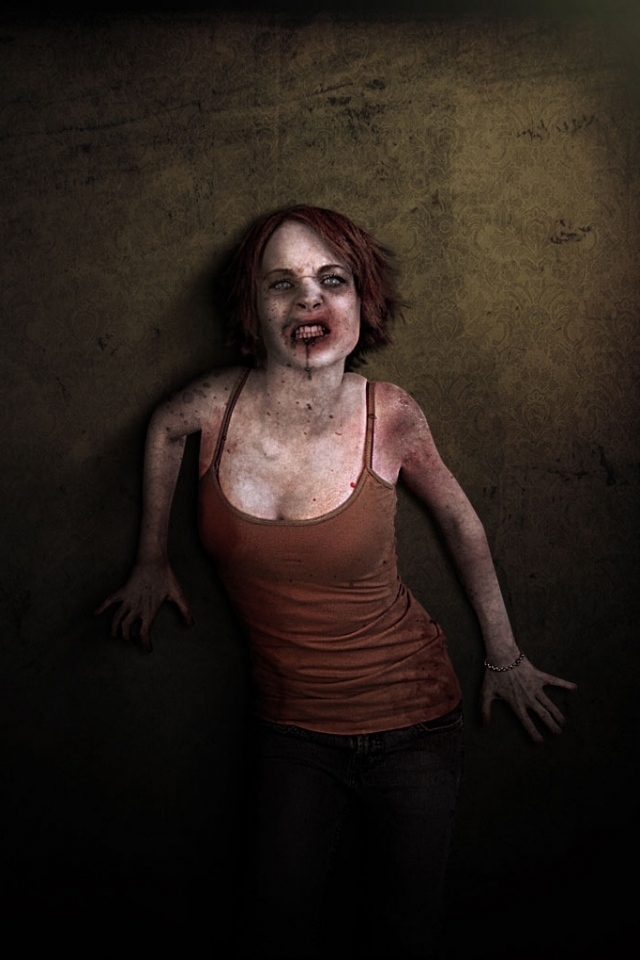 Download mobile wallpaper Dark, Zombie for free.