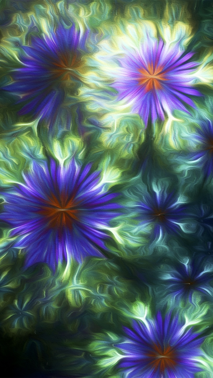 Download mobile wallpaper Abstract, Flower, Fractal for free.