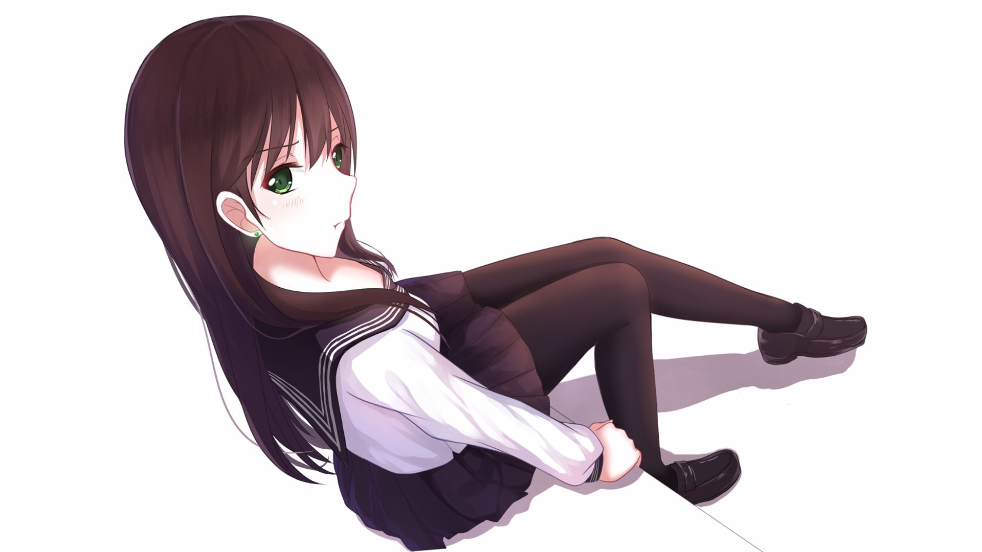 Free download wallpaper Anime, Girl, School Uniform on your PC desktop