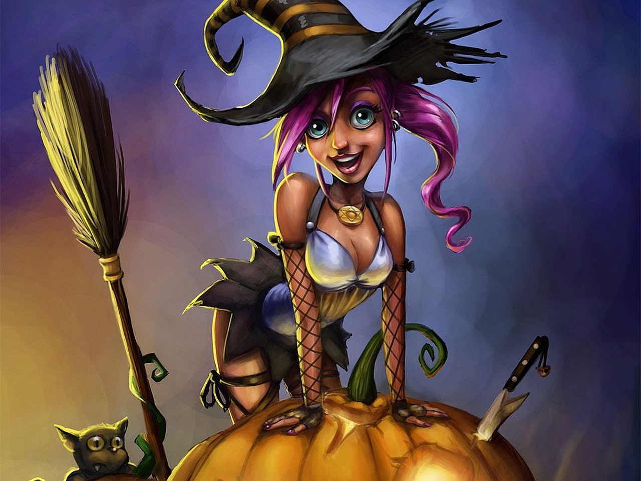 Download mobile wallpaper Fantasy, Witch for free.