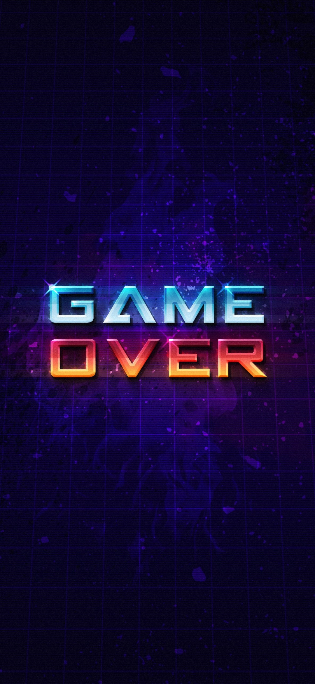game over, video game Phone Background