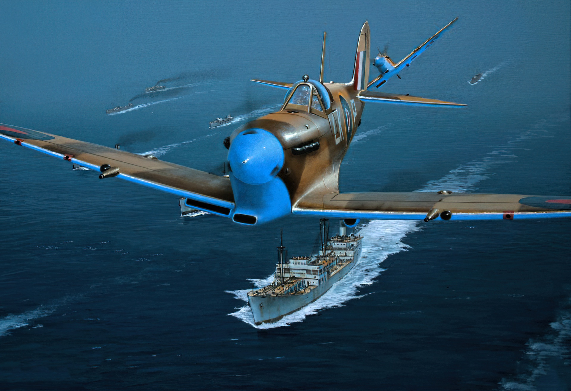 Free download wallpaper Airplane, Military, Warplane, Supermarine Spitfire, Military Aircraft on your PC desktop