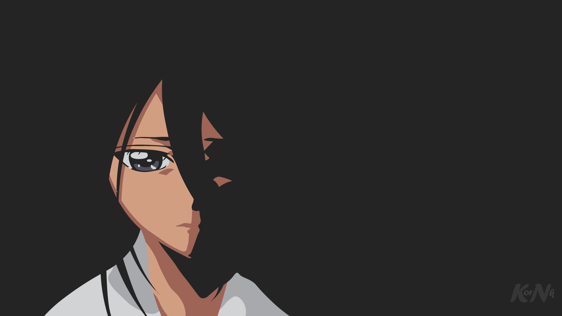 Laden Sie das Bleach, Minimalistisch, Rukia Kuchiki, Animes-Bild kostenlos auf Ihren PC-Desktop herunter