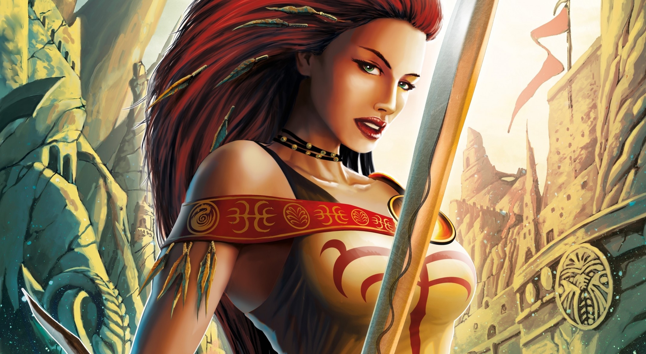 Free download wallpaper Fantasy, Women Warrior on your PC desktop