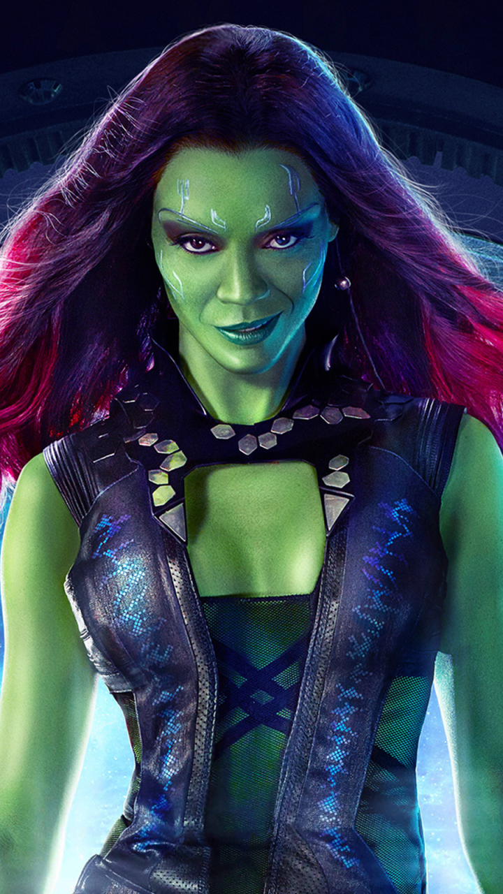 Descarga gratuita de fondo de pantalla para móvil de Películas, Guardianes De La Galaxia, Zoe Saldaña, Gamora.
