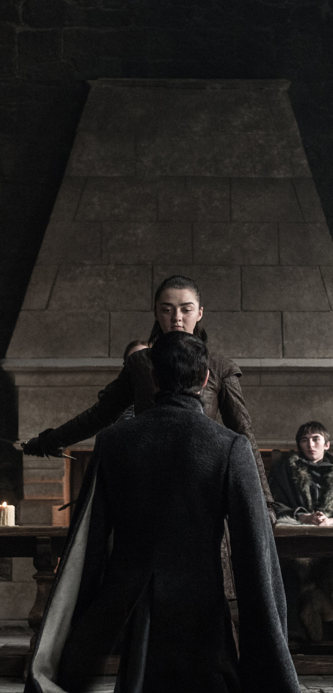 Download mobile wallpaper Game Of Thrones, Tv Show, Maisie Williams, Arya Stark, Petyr Baelish, Aidan Gillen for free.