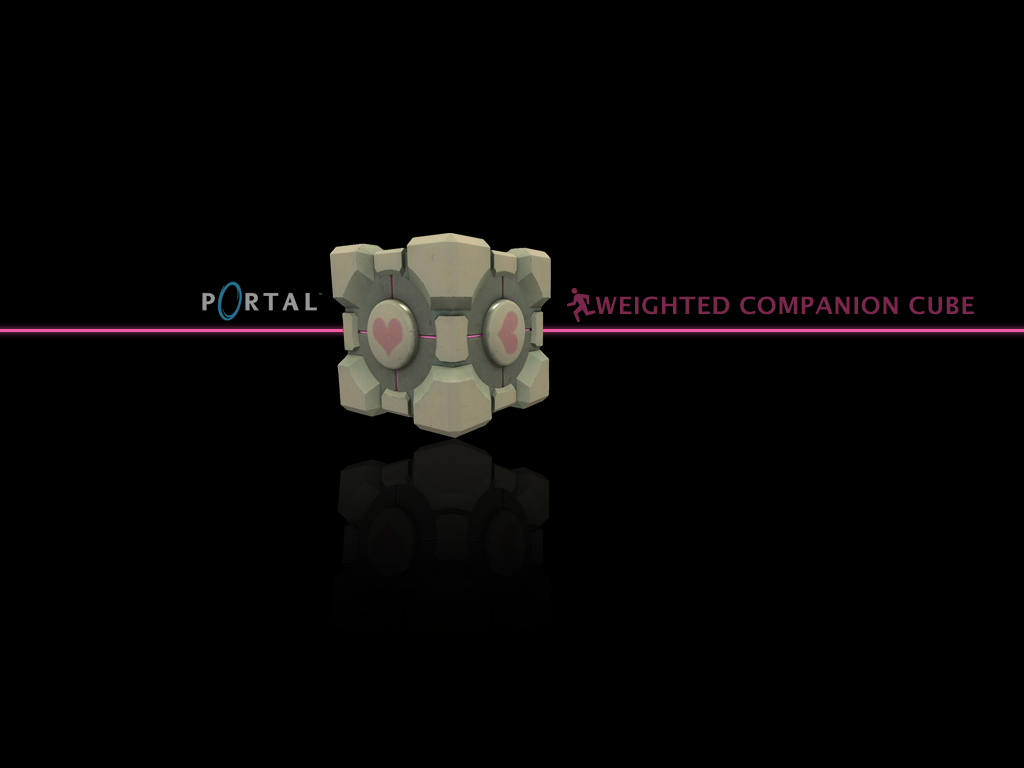 video game, companion cube (portal), portal (video game), portal