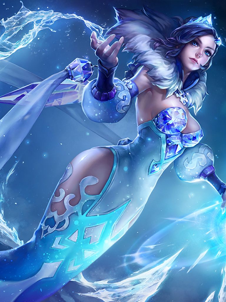 Download mobile wallpaper Fantasy, Ice, Video Game, King Of Glory for free.