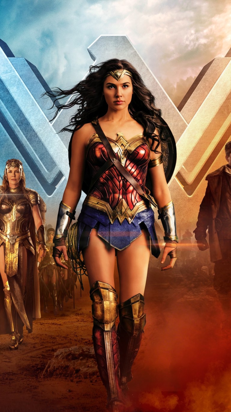Handy-Wallpaper Filme, Diana Prinz, Wonderwoman, Gal Gadot, Wonder Woman kostenlos herunterladen.
