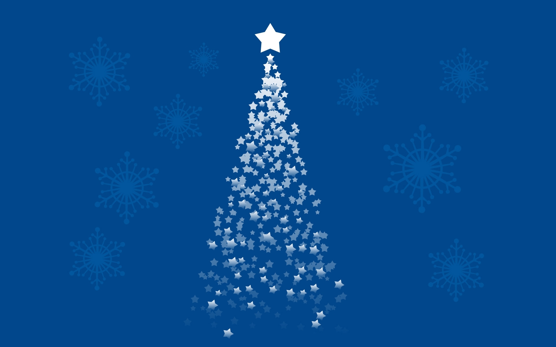 pictures, christmas xmas, holidays, stars, new year, fir trees, blue HD wallpaper