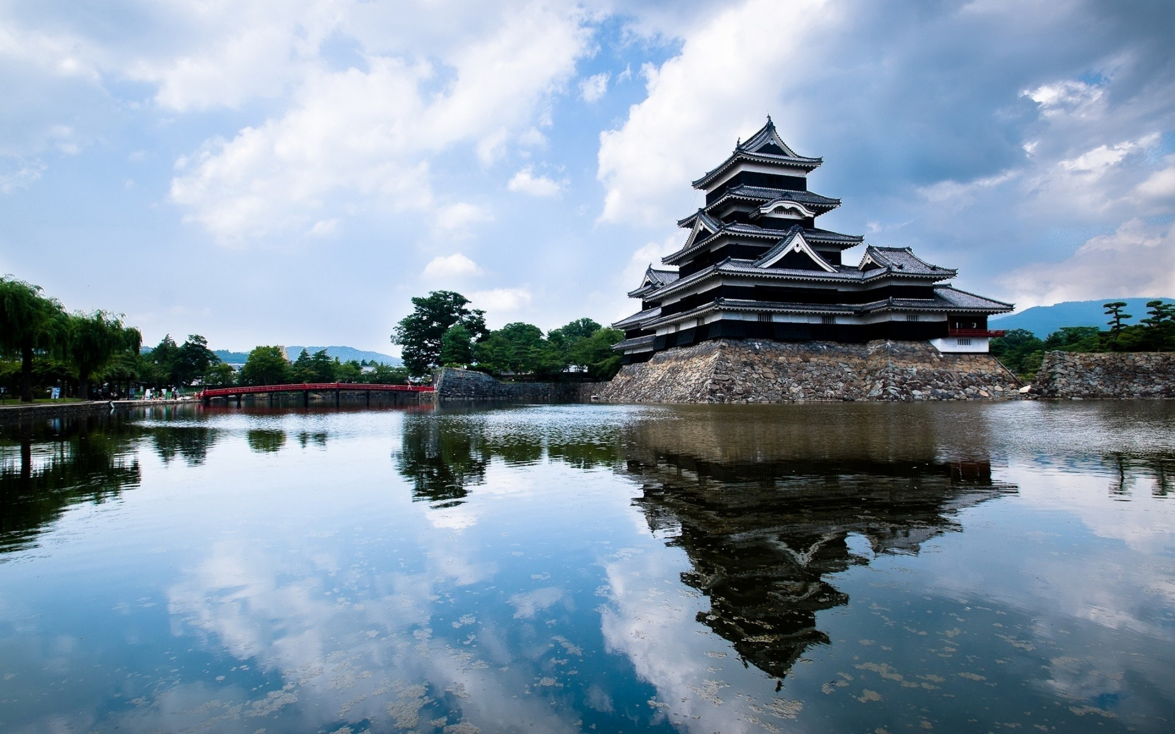 Популярні заставки і фони Замок Мацумото на комп'ютер