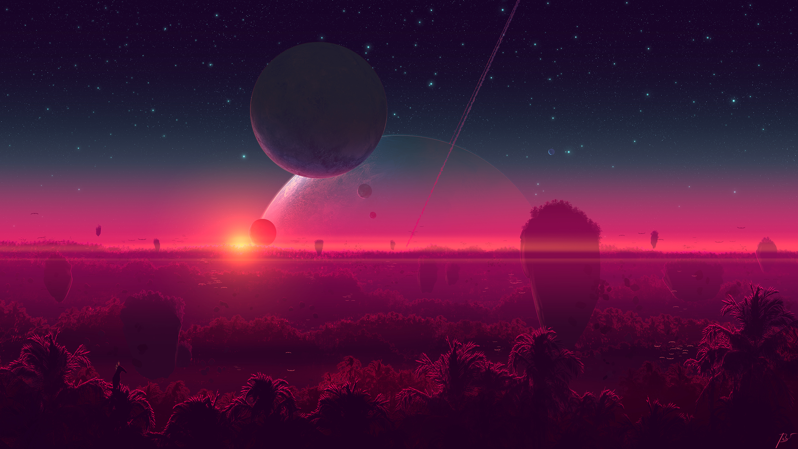 Free download wallpaper Landscape, Sci Fi on your PC desktop