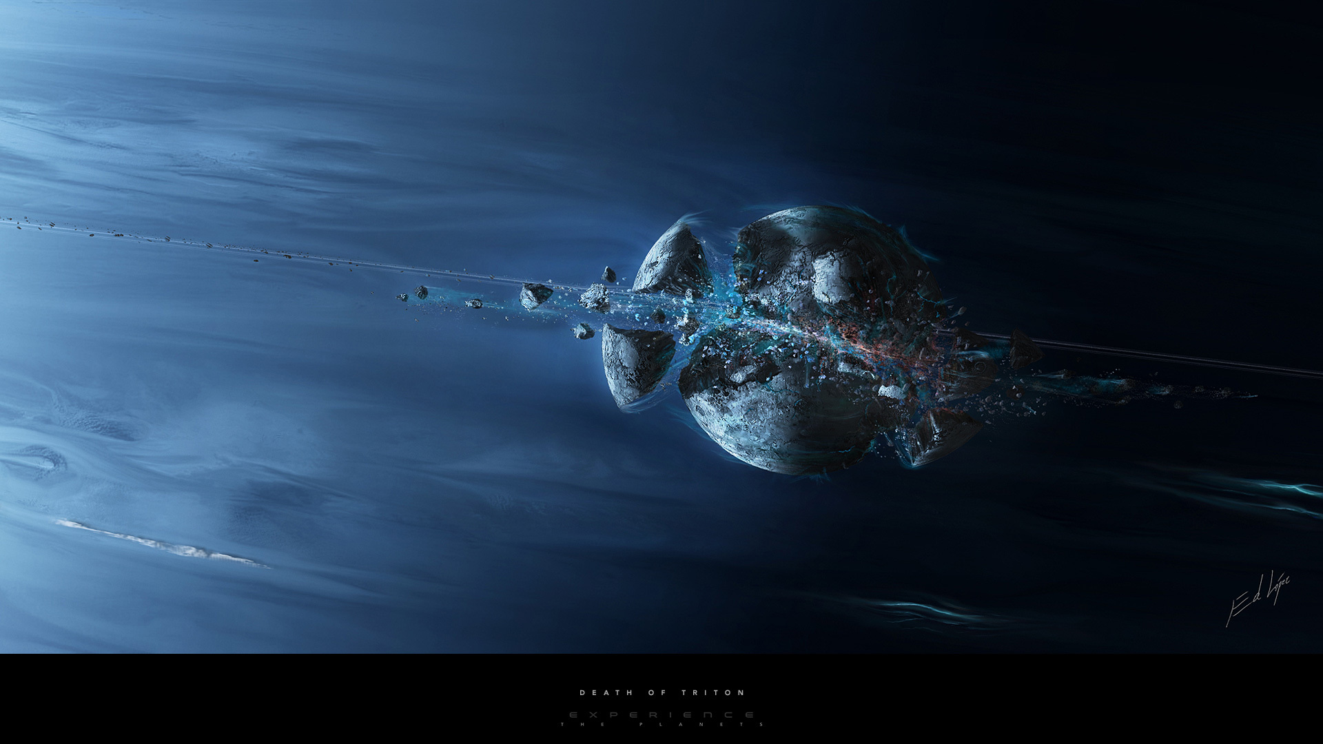 226762 Hintergrundbild herunterladen asteroid, science fiction, künstlerisch, planet, weltraum - Bildschirmschoner und Bilder kostenlos