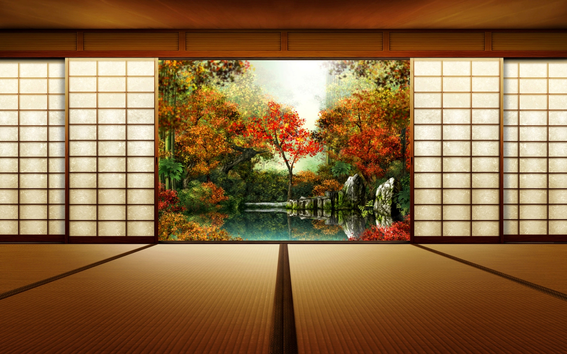 656014 завантажити картинку японія, створено людиною, шодзі, кімната - шпалери і заставки безкоштовно