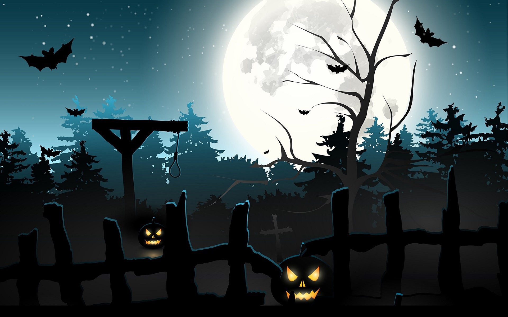 Free download wallpaper Halloween, Night, Moon, Holiday, Bat, Jack O' Lantern on your PC desktop