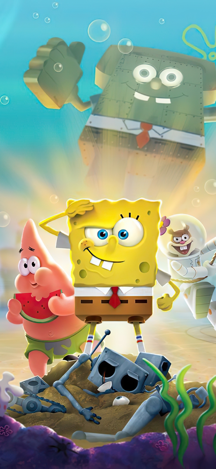 お使いの携帯電話の1386599スクリーンセーバーと壁紙Spongebob Squarepants: ビキニボトムの戦い。 の写真を無料でダウンロード