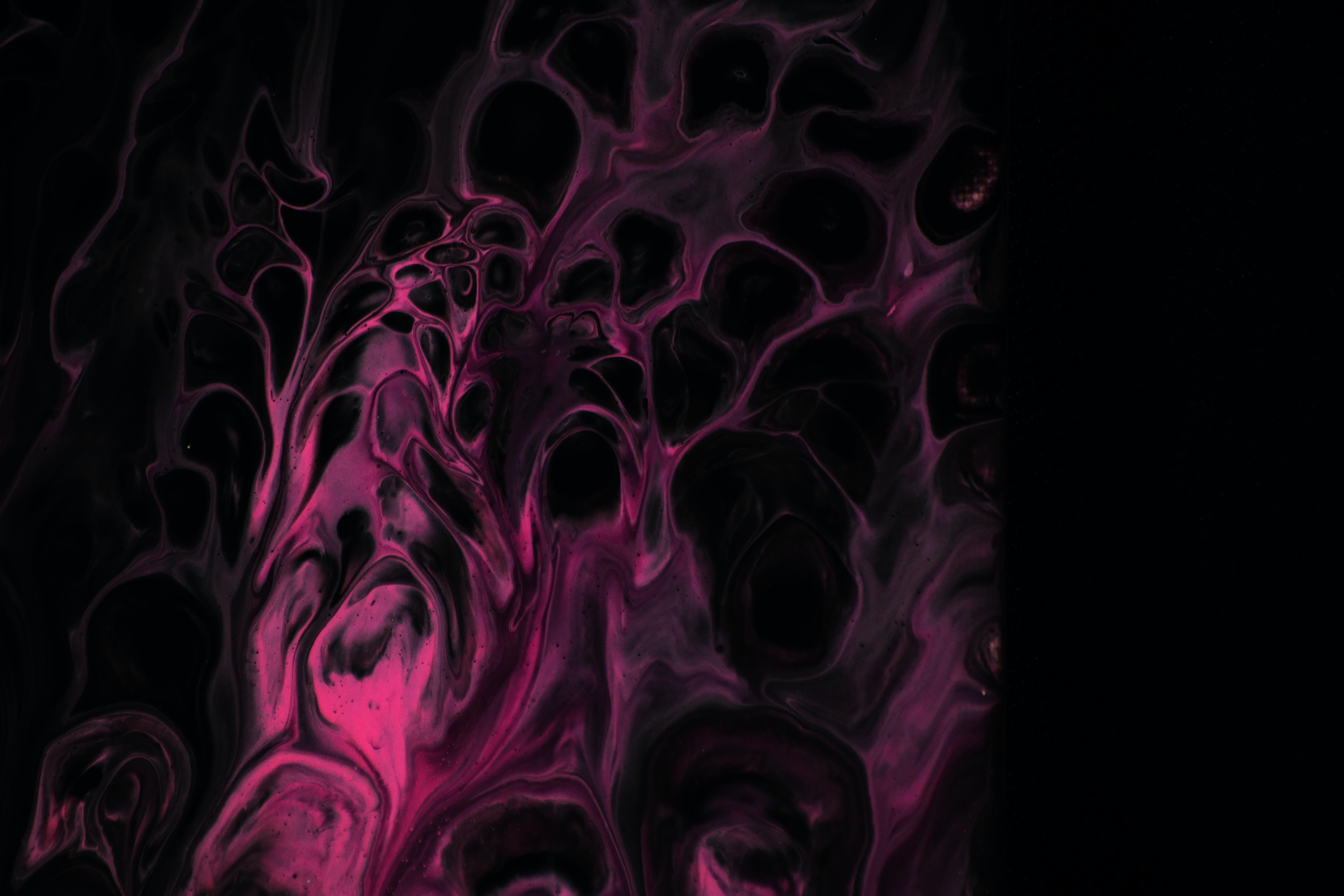 Download mobile wallpaper Pink, Paint, Divorces, Liquid, Abstract for free.