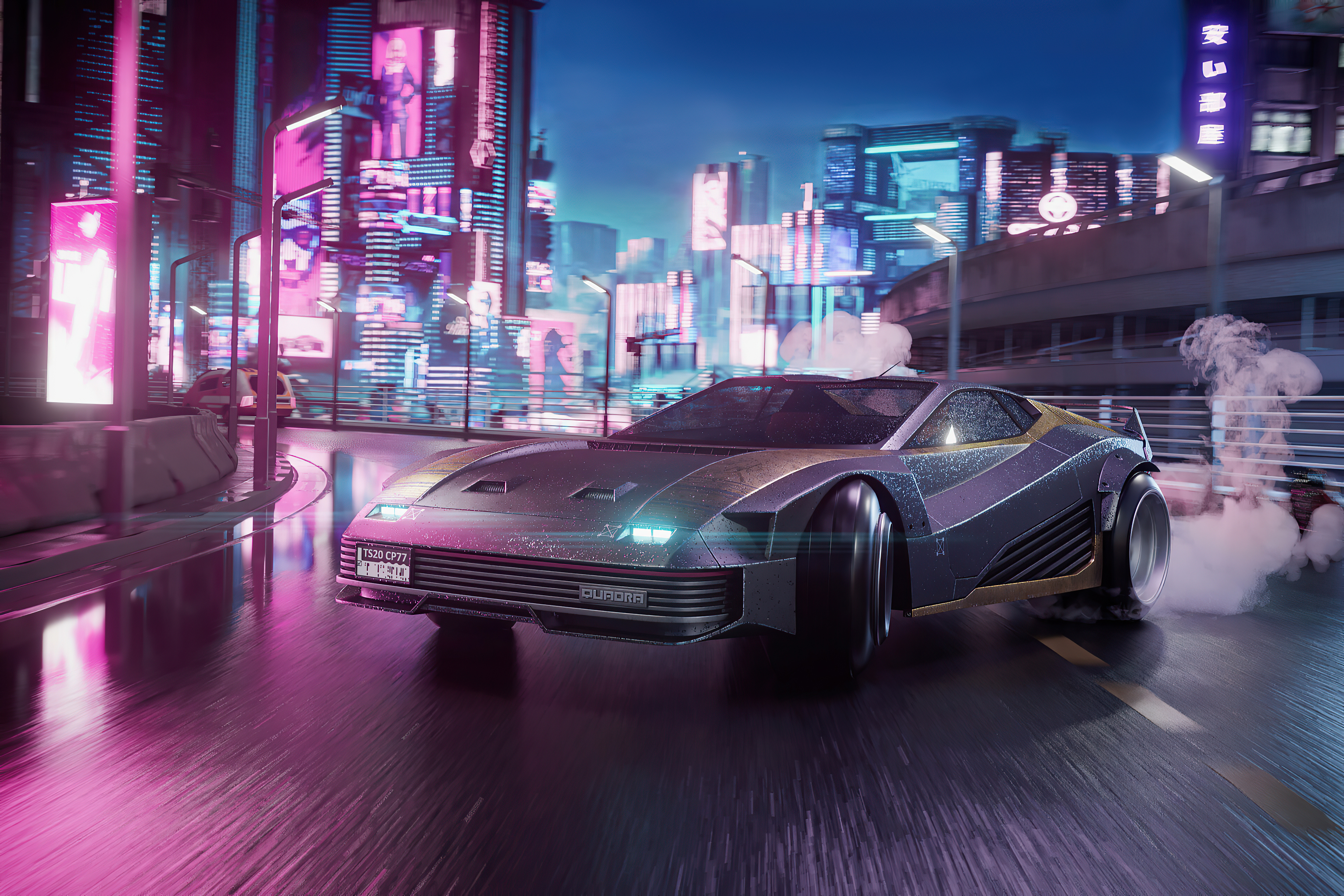 Laden Sie das Autos, Futuristisch, Computerspiele, Großstadt, Cyberpunk 2077-Bild kostenlos auf Ihren PC-Desktop herunter