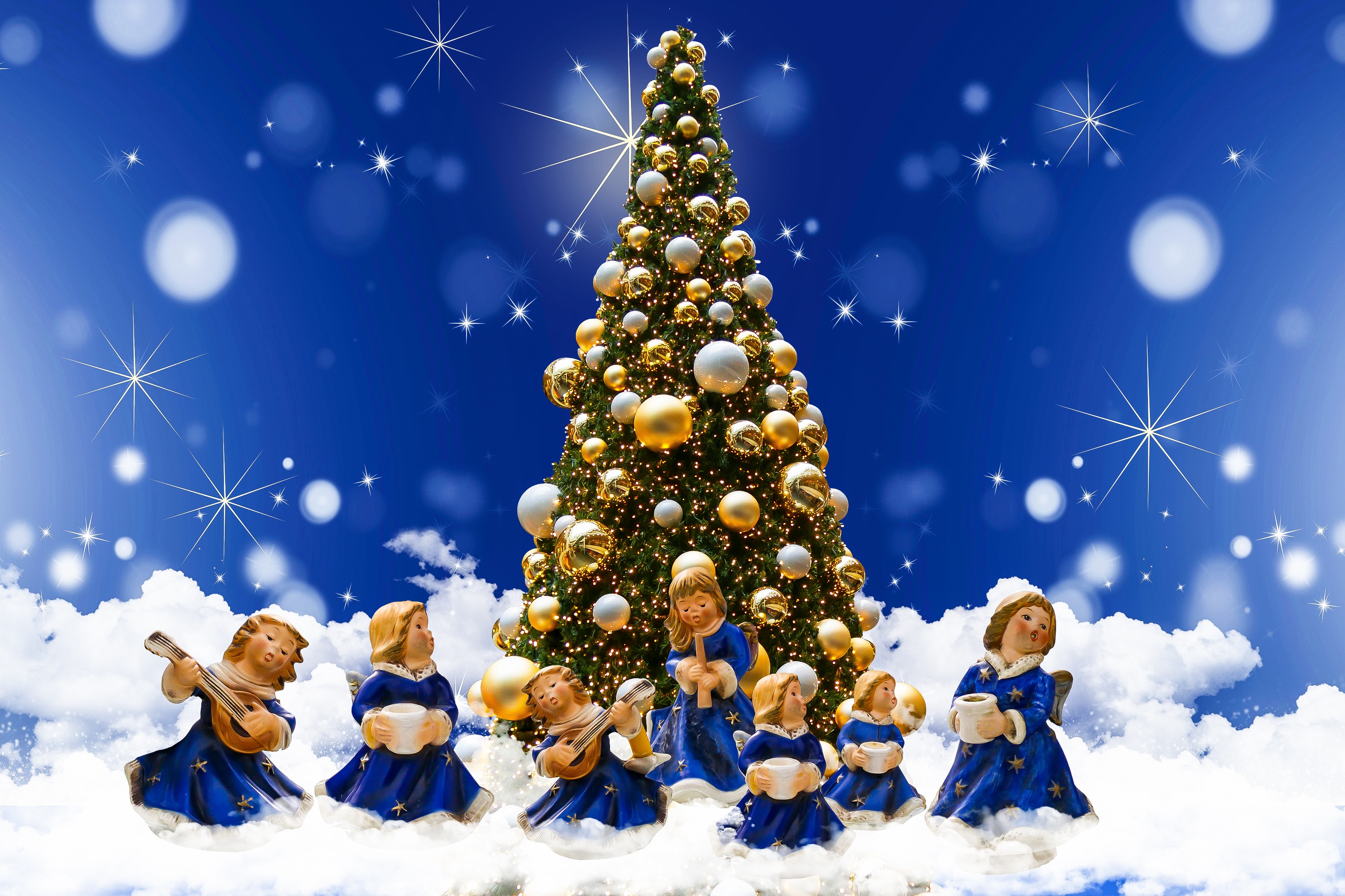 Download mobile wallpaper Christmas, Holiday, Christmas Tree, Figurine for free.