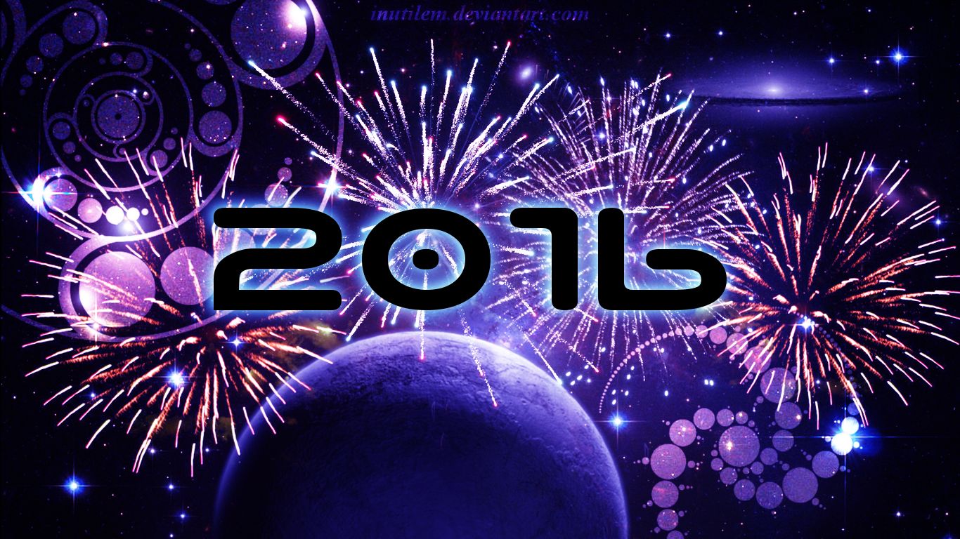 Free download wallpaper Holiday, New Year 2016 on your PC desktop