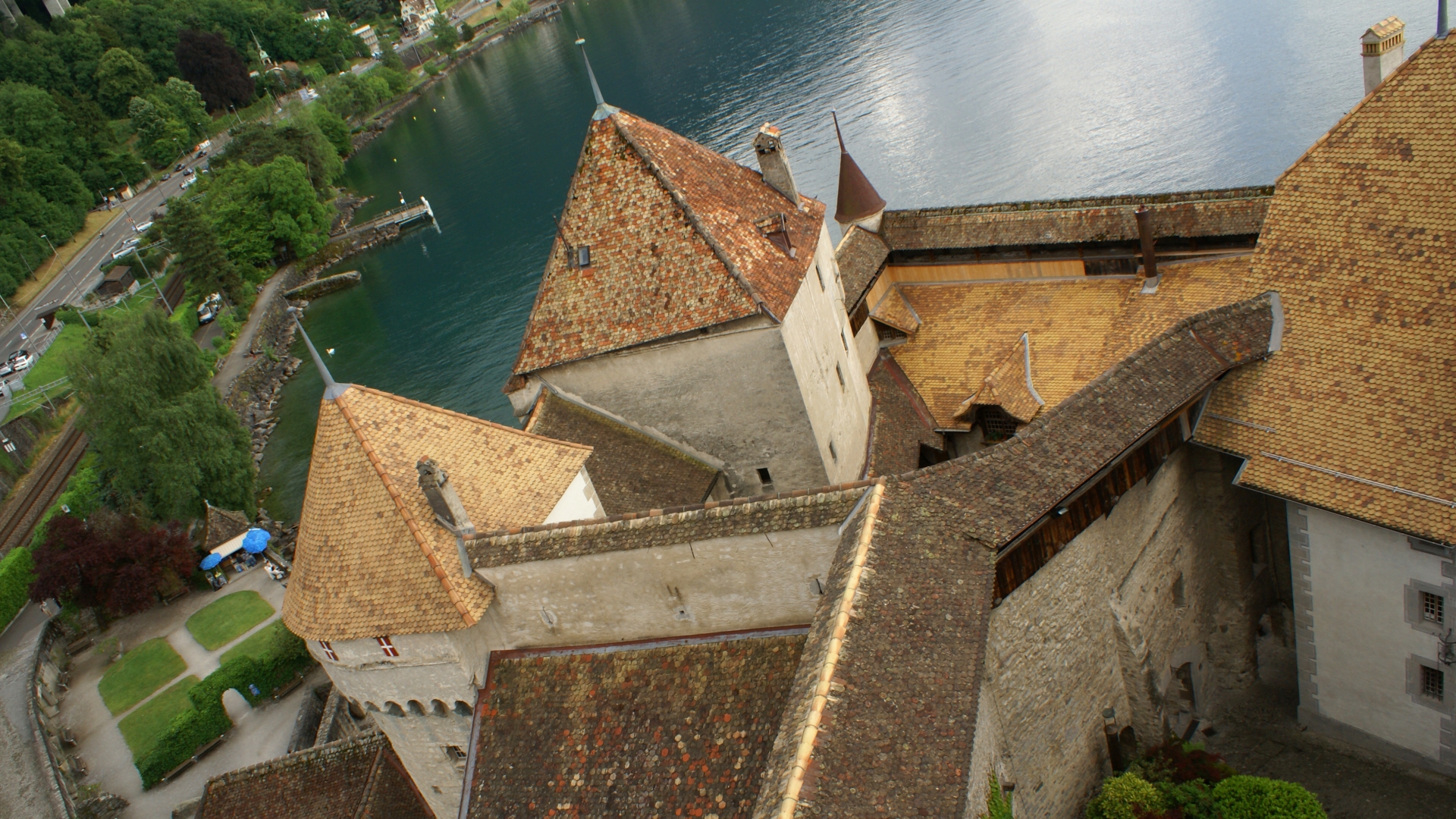 1486592壁紙のダウンロードマンメイド, シヨン城, スイス, ヴェトー-スクリーンセーバーと写真を無料で