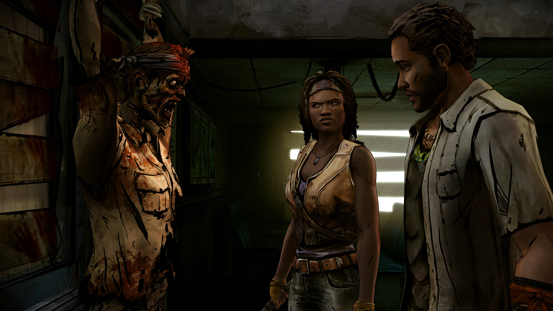 video game, the walking dead: michonne, zombie