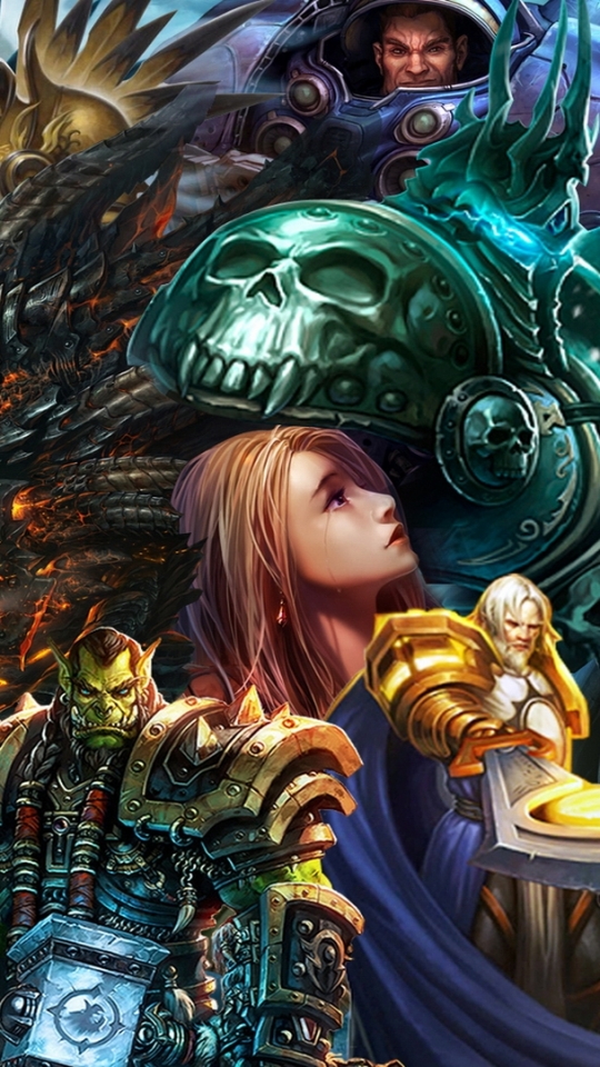 Handy-Wallpaper Diablo, Computerspiele, World Of Warcraft, Kollage, Sternen Schiff, Blizzard Entertainment, Welt Von Warcraft kostenlos herunterladen.
