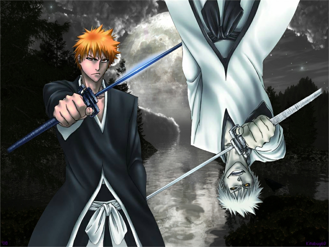 Handy-Wallpaper Bleach, Animes, Ichigo Kurosaki kostenlos herunterladen.