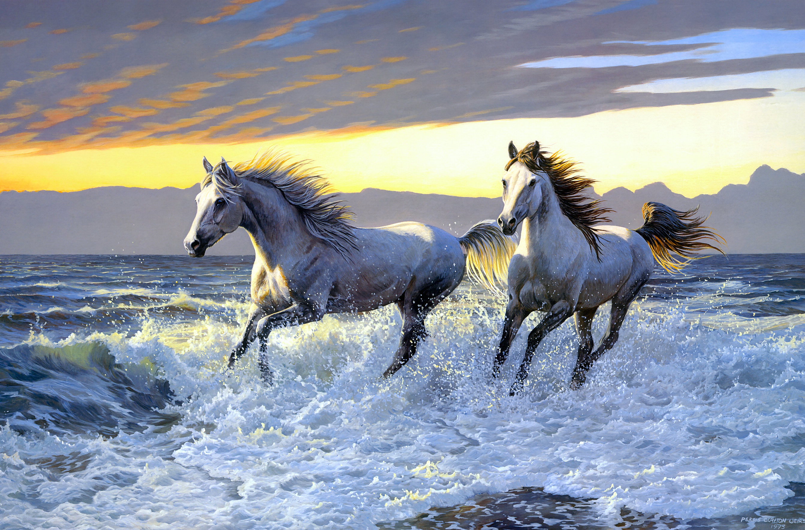 Download mobile wallpaper Animal, Painting, Horse for free.