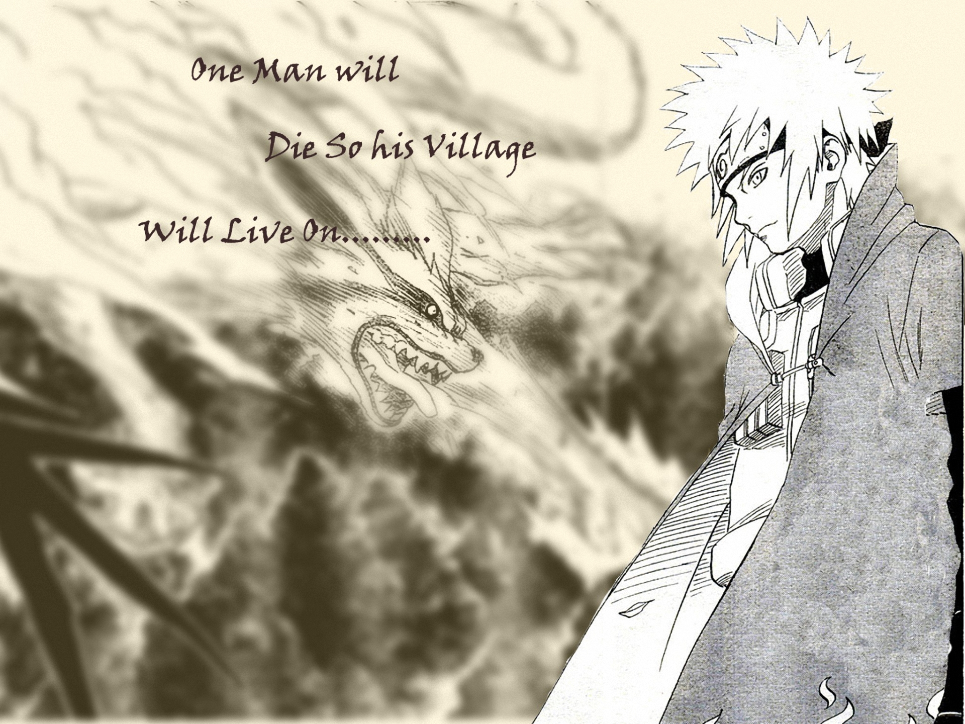 Free download wallpaper Anime, Naruto, Minato Namikaze, Kurama (Naruto) on your PC desktop