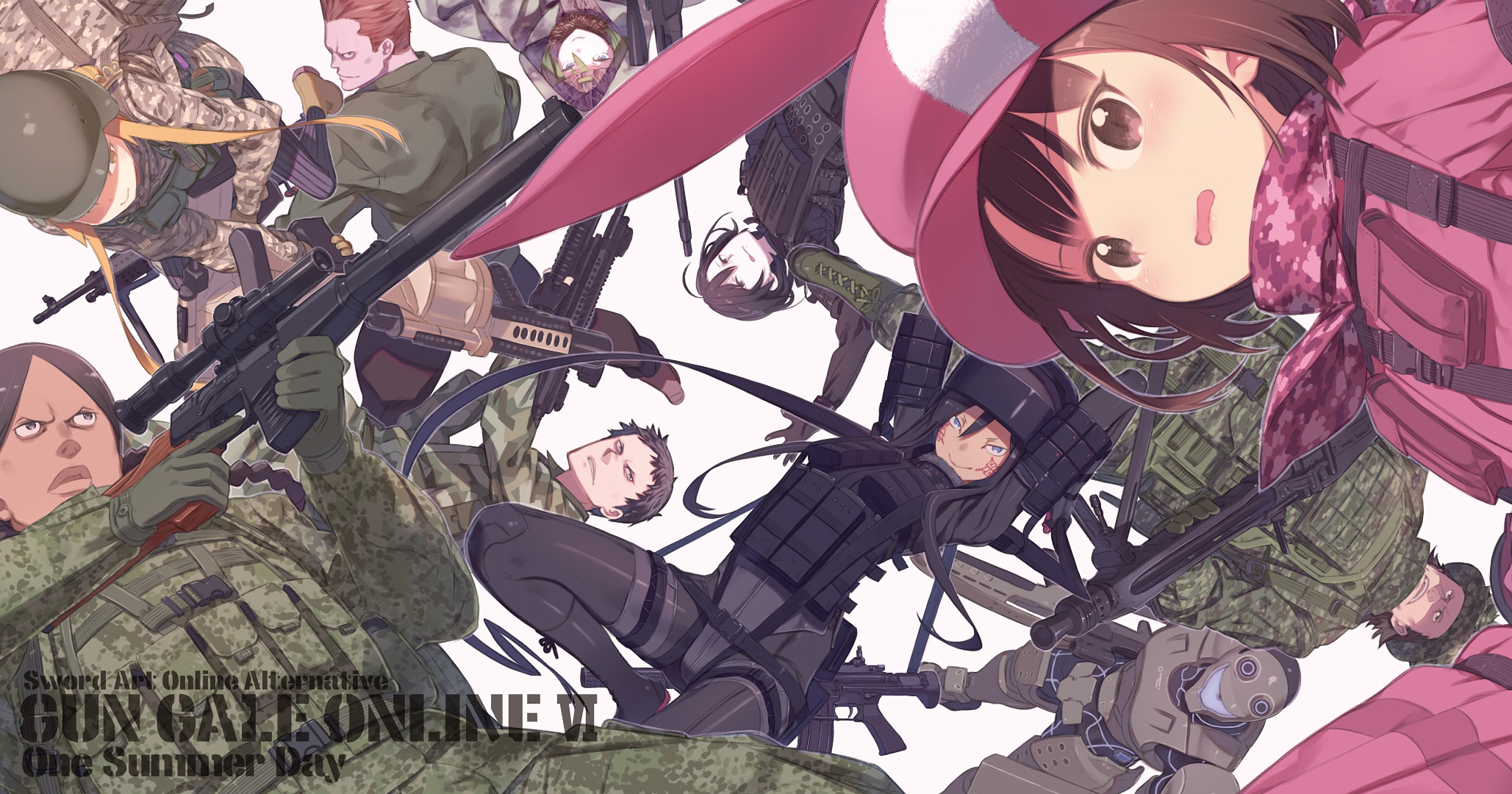 Laden Sie das Animes, Sword Art Online, Llenn (Schwertkunst Online), Sword Art Online: Alternative Gun Gale Online, Karen Kohiruimaki-Bild kostenlos auf Ihren PC-Desktop herunter