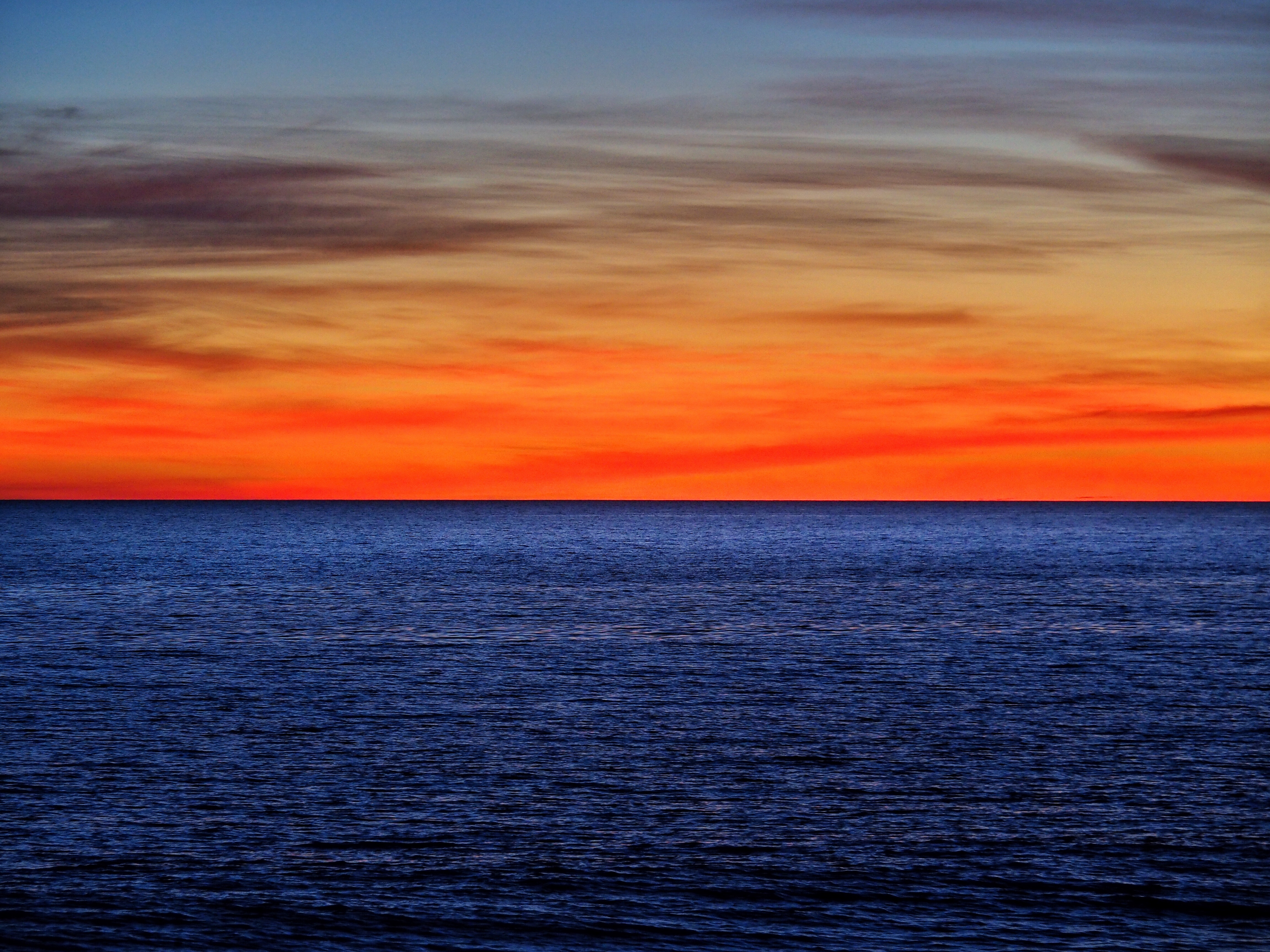 Free download wallpaper Horizon, Sky, Nature, Sunset, Sea on your PC desktop