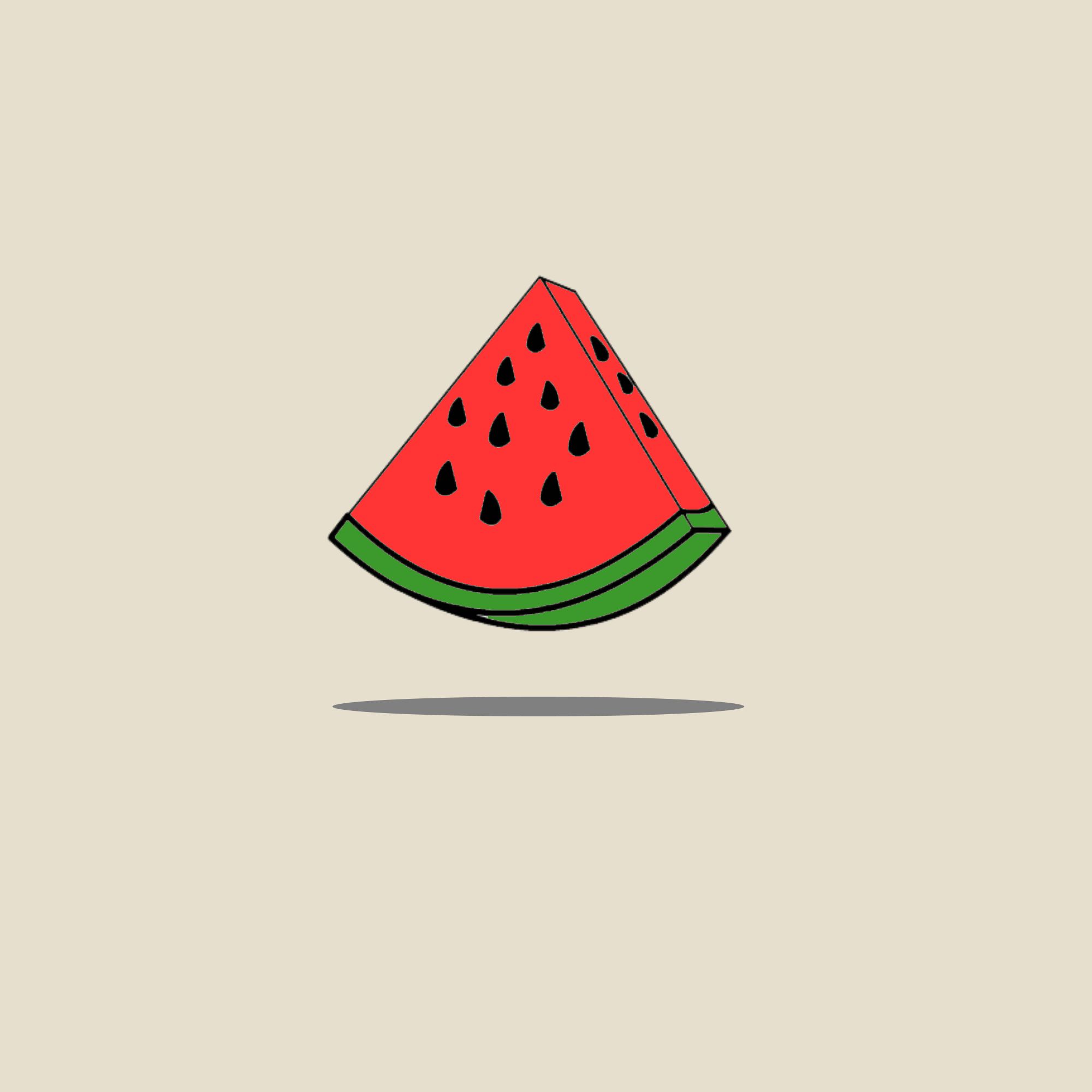 Download mobile wallpaper Watermelon, Art, Minimalism, Vector for free.