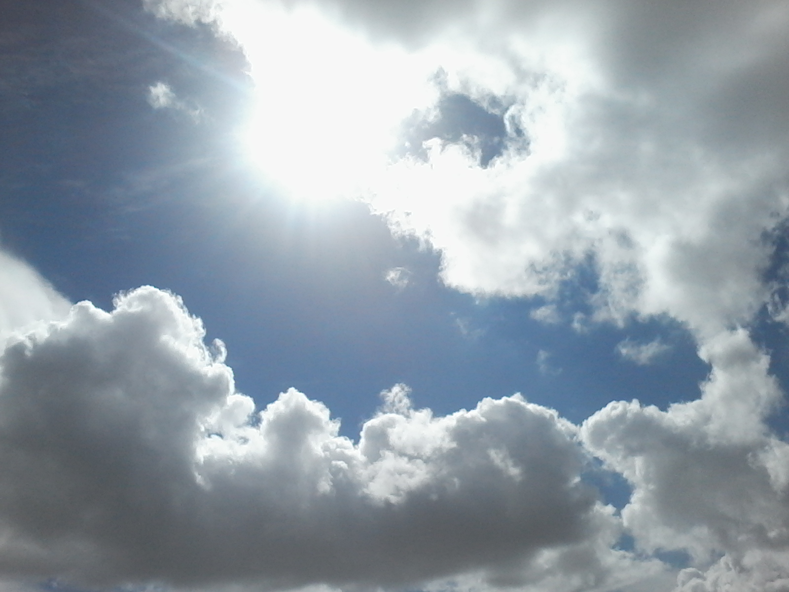 Download mobile wallpaper Sky, Sun, Earth, Cloud, Sunny for free.