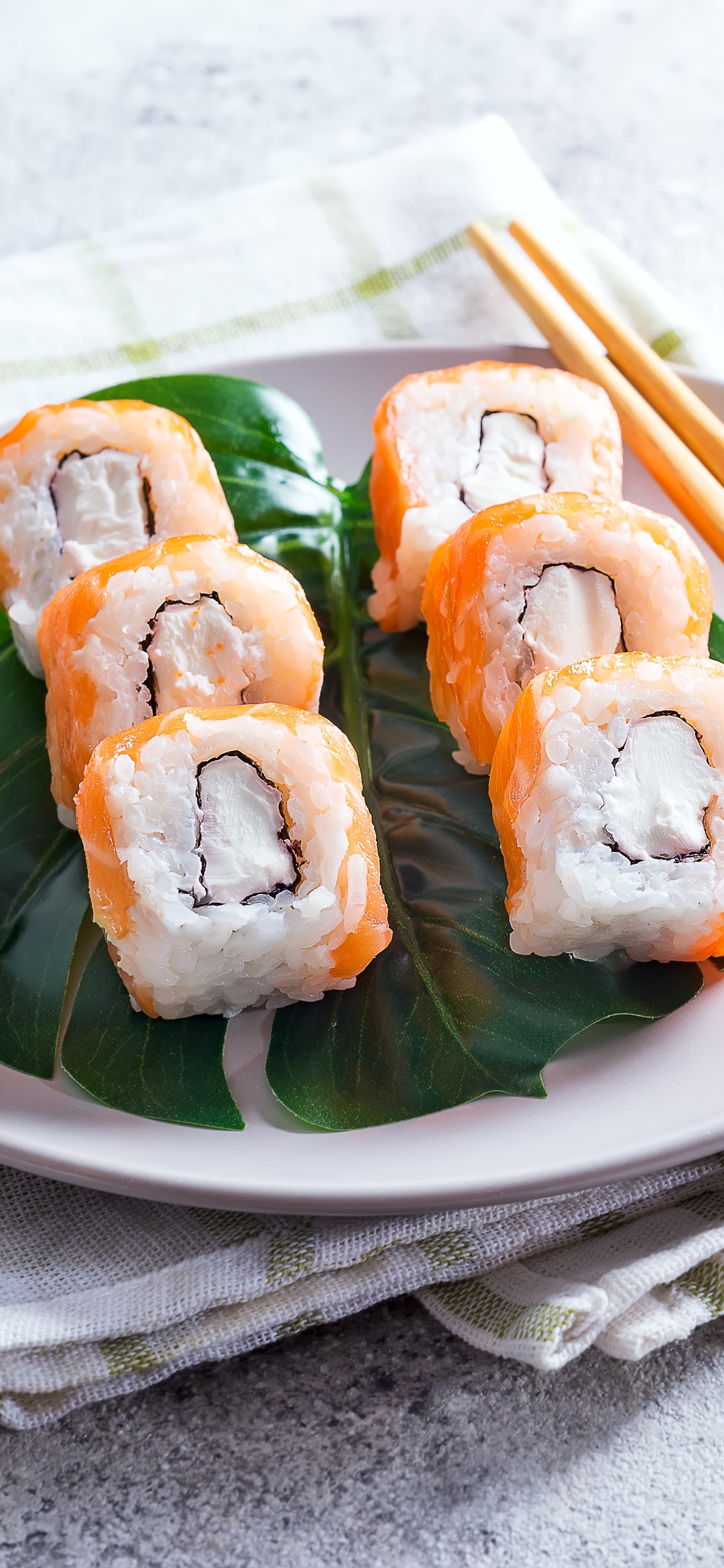 Download mobile wallpaper Food, Sushi, Seafood for free.