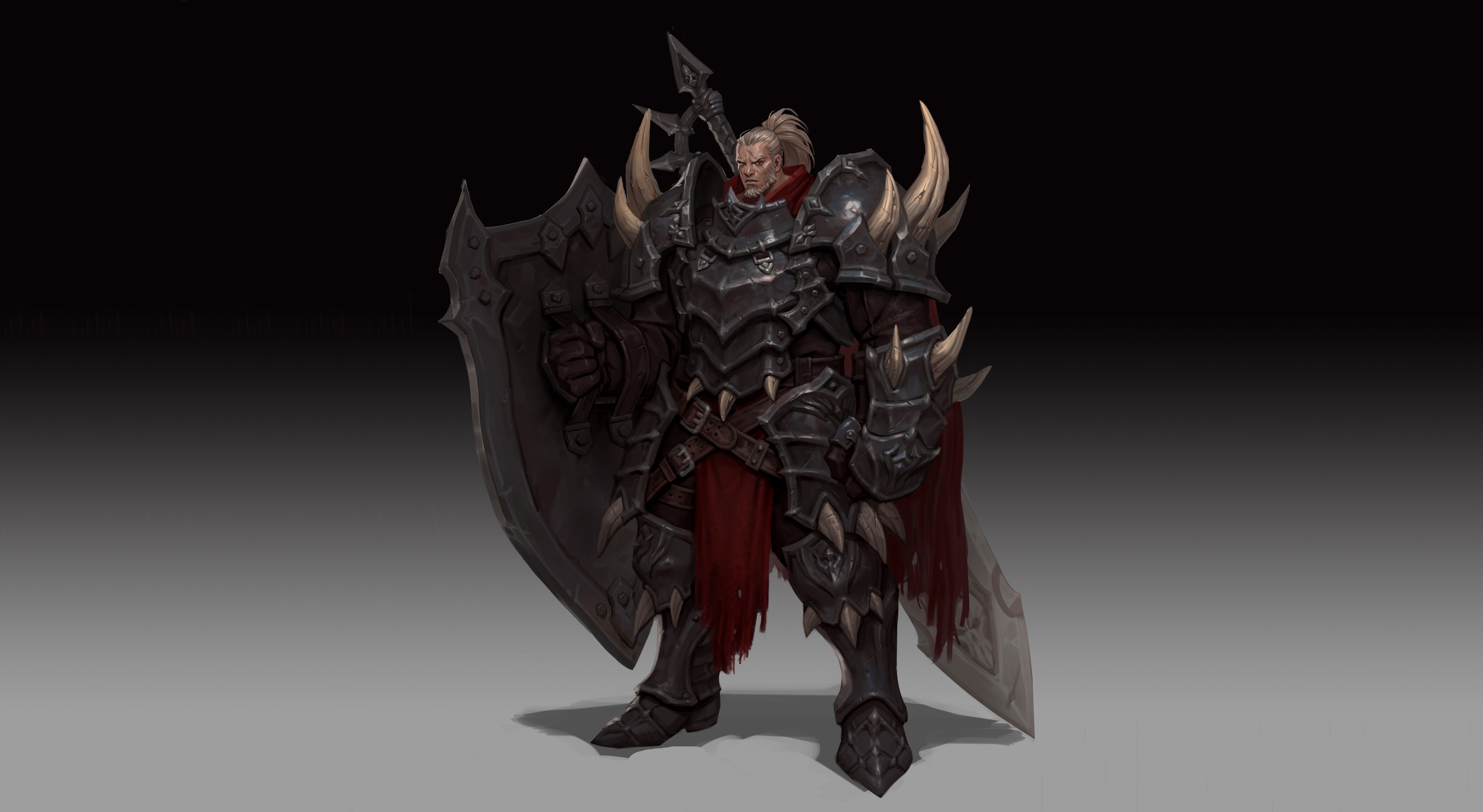 Download mobile wallpaper Fantasy, Shield, Warrior, Knight, Armor for free.