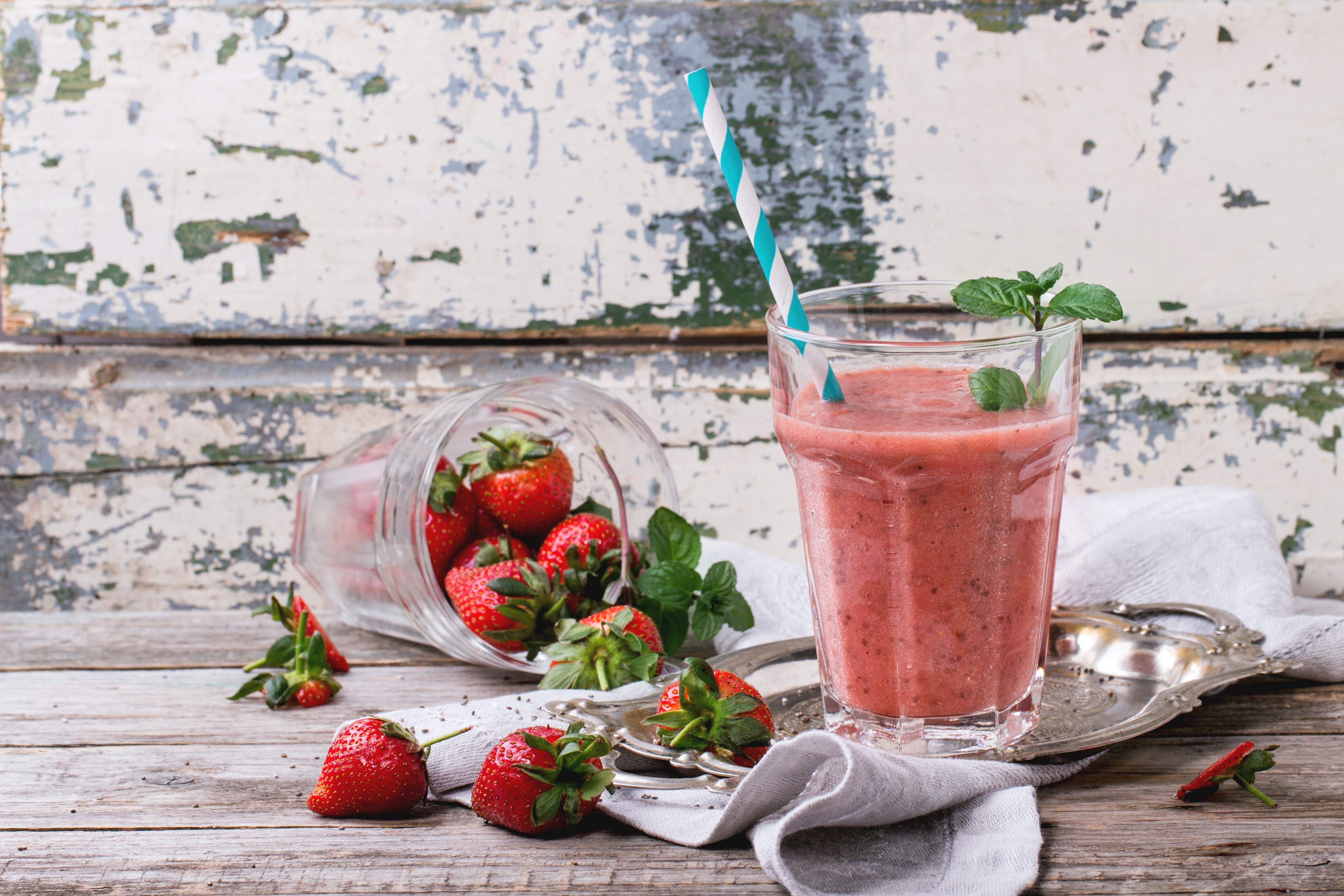 Free download wallpaper Food, Strawberry, Glass, Drink, Smoothie on your PC desktop