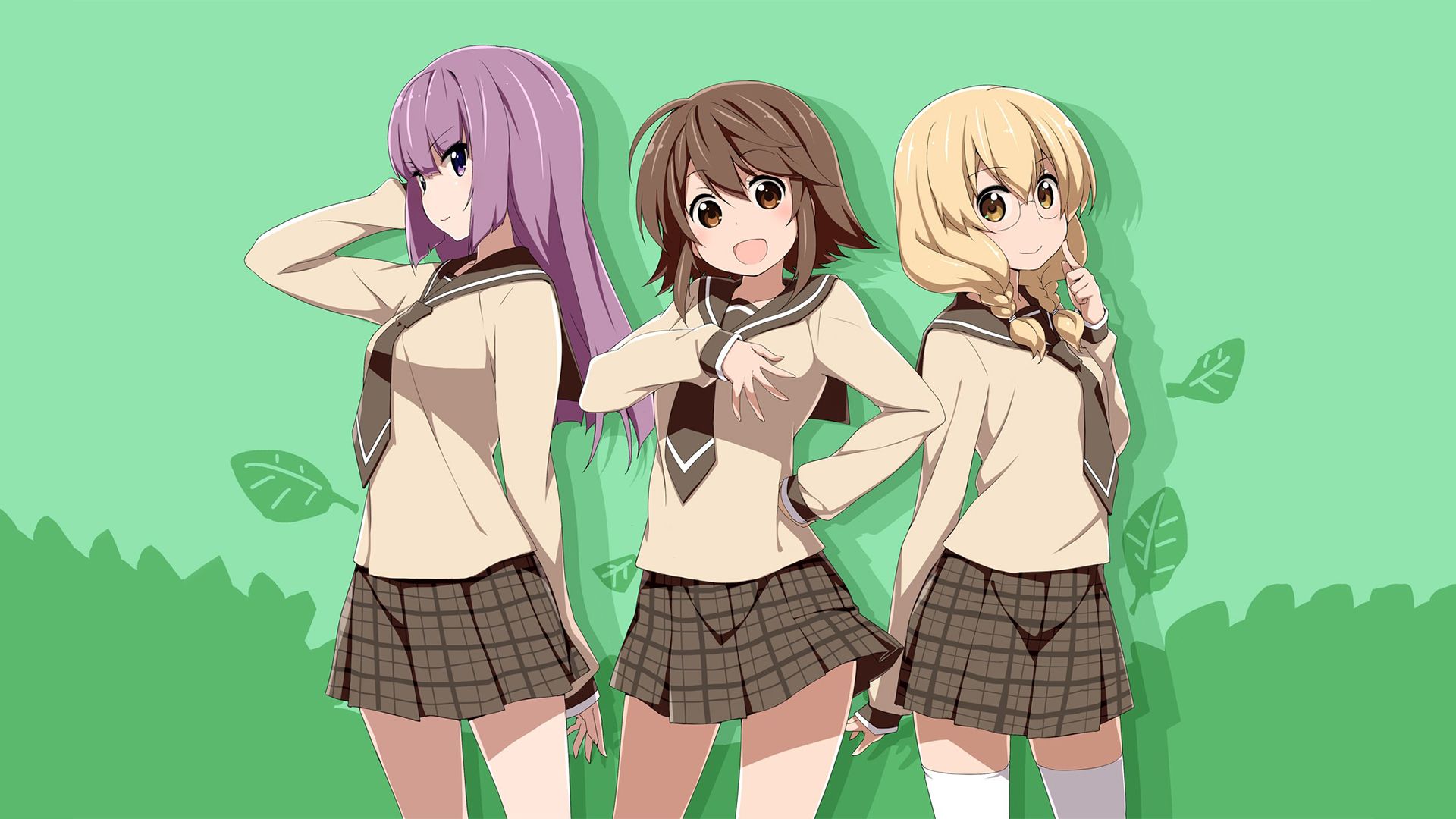 Download mobile wallpaper Anime, Futaba Odagiri, Teru Hayama, Youko Nishikawa, Sansha Sanyou for free.