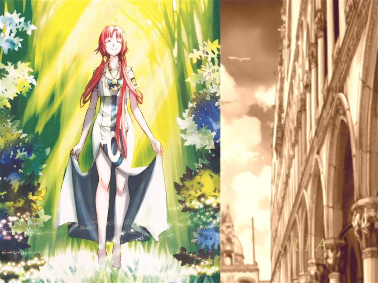 Handy-Wallpaper Animes, Aria kostenlos herunterladen.